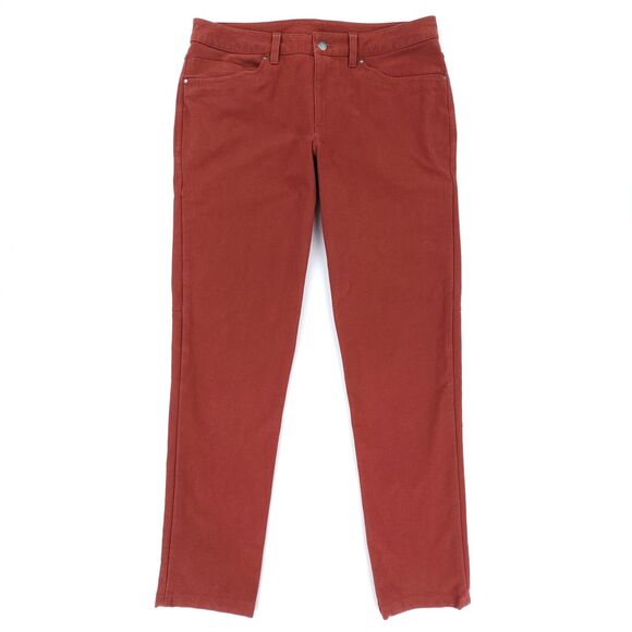 LULULEMON ABC Pant Slim *Utilitech 30"Date Brown Red Reflective Chino Athleisure - Picture 1 of 8